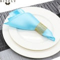 50pcs 12in Square Satin Fabric Table Napkin Set