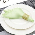 50pcs 12in Square Satin Fabric Table Napkin Set
