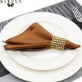50pcs 12in Square Satin Fabric Table Napkin Set