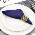 50pcs 12in Square Satin Fabric Table Napkin Set