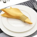 50pcs 12in Square Satin Fabric Table Napkin Set