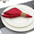 50pcs 12in Square Satin Fabric Table Napkin Set