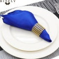 50pcs 12in Square Satin Fabric Table Napkin Set