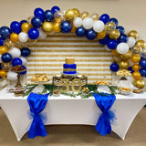 102pcs/lot Navy Blue Gold Metallic Balloon Arch Kit