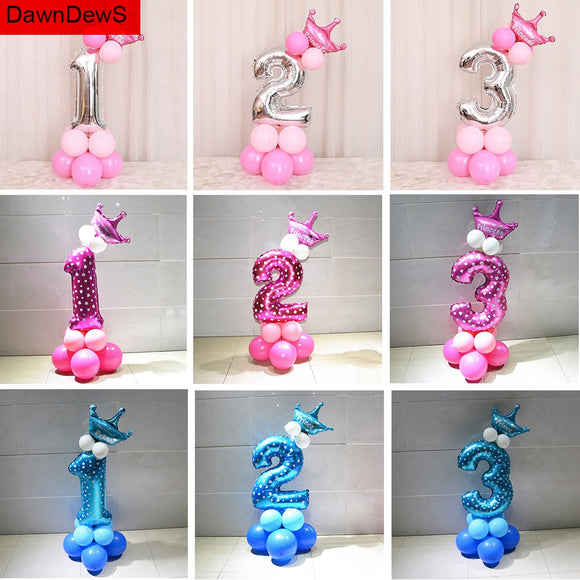 $12.99 Happy Birthday Foil Number Balloons