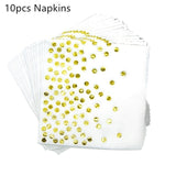 $8.99 Various Gold Dot Party Decorations
