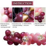 110pcs Balloons Pink Gold Confetti Balloons Garland Arch and Gold Party Baby Shower Burgundy and Gold Wedding Decorations