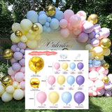 120pcs DIY Macaron  Balloon Garland Arch Kits