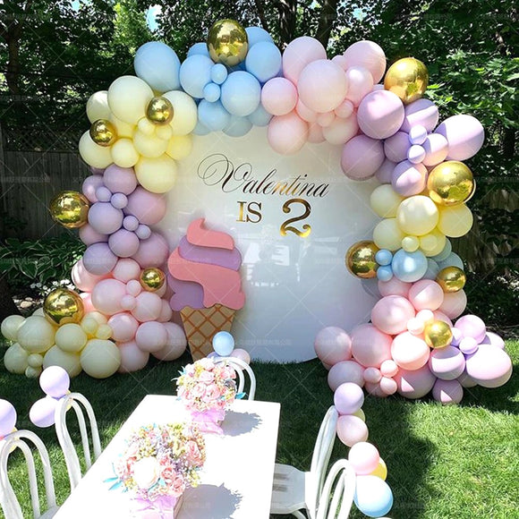 120pcs DIY Macaron  Balloon Garland Arch Kits
