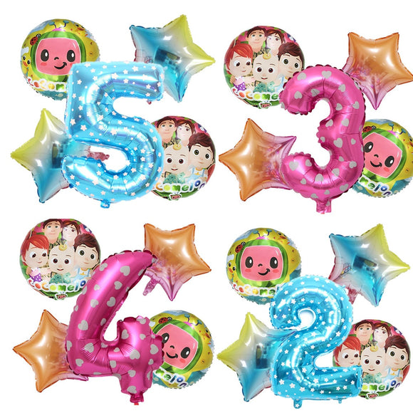 Cocomelon Theme Balloon Birthday Party Set & Decorations