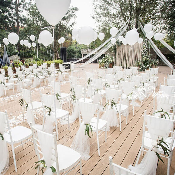 10pcs Organza Wedding Chair Sashes