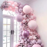 Macaron Purple Pink Balloon Garland  Arch Kit 145pcs