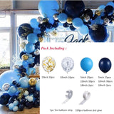 Royal Blue Balloons Garland & 121pcs Blue Latex Arch Kit