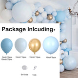 Royal Blue Balloons Garland & 121pcs Blue Latex Arch Kit