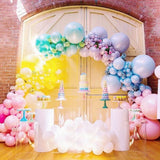 135pcs Rainbow Macaron Balloons Garland Arch Kit Pastel