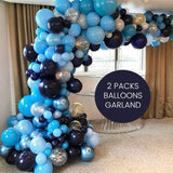 Royal Blue Balloons Garland & 121pcs Blue Latex Arch Kit